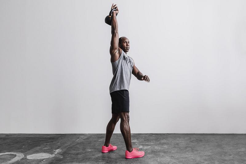 Nobull Neon Pink Men's Trainers Pink | USA J1385P